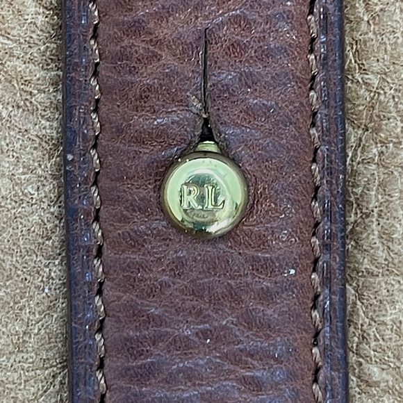 RARE Vintage Ralph Lauren Heritage Leather Field Satchel Tote – Distressed Tan - Picture 10 of 15